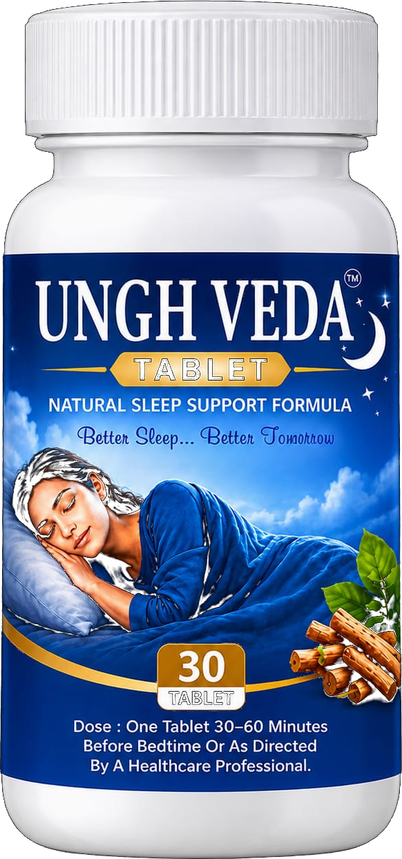 UNGH VEDA TABLET bottle — Natural Sleep Support Formula, 30 tablets